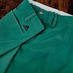 Adidas Ultimate365 Golf Shorts Mens 34 Green Stretch Performance Athletic 10.5"